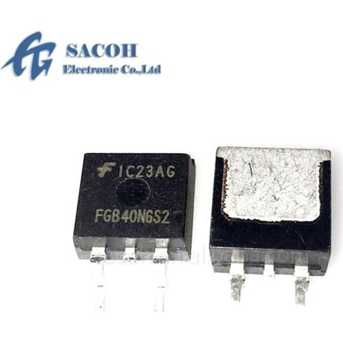 New Original 10PCS/Lot FGB40N6S2 40N6S2 or FGB40N6S2T or FGB40N60SM FGB40T65SPD TO-263 40A 600V N-Channel IGBT