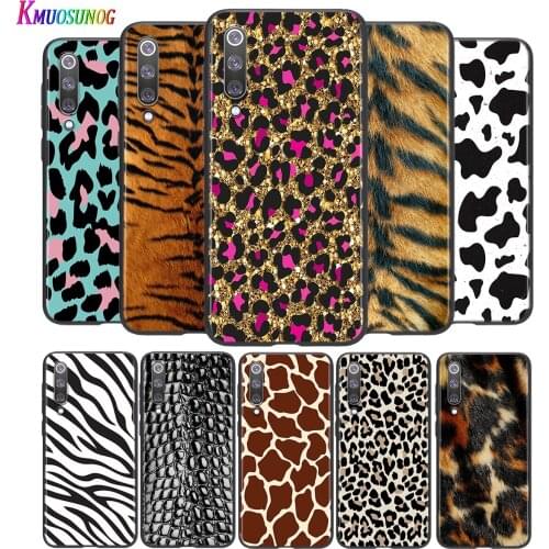 Sexy cute animal stripes For Xiaomi Mi 8 9 10 11 10i 11i 10 10Pro 11Pro CC9 A3 9T 10T Lite Pro Se Ultra 5G Black Phone Case