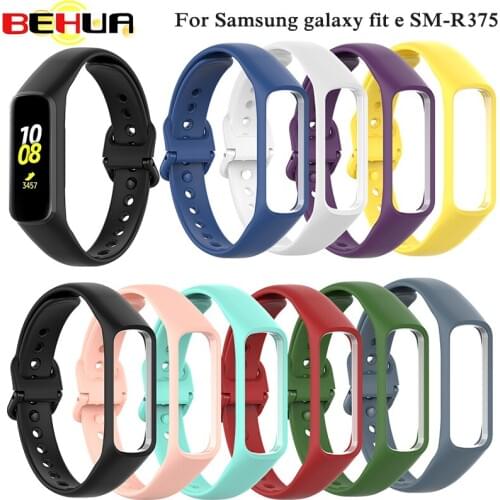 Rubber Strap For Samsung Galaxy fit-e SM-R375 Smart Band Watchband Adjustable Replacement Wristband Bracelet Sport Silicone Belt