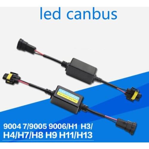 100Pcs/Lot Super Decoder LED Canbus Decoder Error Free For LED Car Headlight Bulb Kits For Lamps H4 H7 H1 H11 9006 9007 Adapter