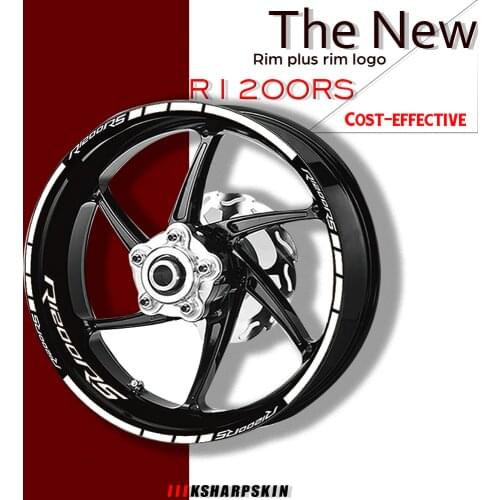 Motorcycle Front Rear Rim wheel reflective sticker decal Tire logo decorative decal kit set for BMW R1200RS r1200 rs