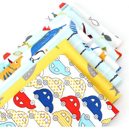 Xugar 40*50cm Cotton Fabrics Sheet For Craft Cartoon Printed Cloth Fabric DIY Patchwork Materials Apparel Sewing Accessories