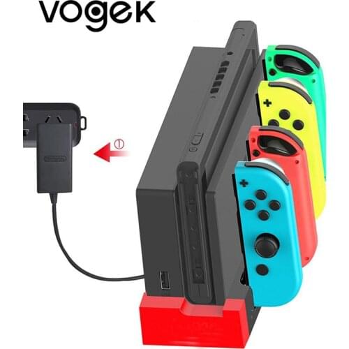 Nintend Switch Joy-Con Charger Stand for Nintendo Switch Joy-Con Game Console with Indicator Game Support Dock for Charging