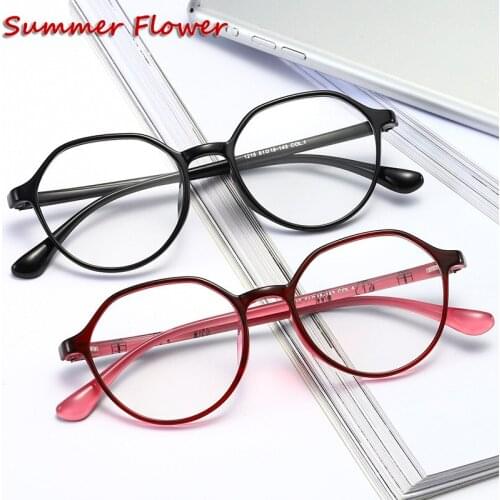 Women Fashion Retro Eyewear Prescription Glasses Round Frame Optical Recipe Lenses for Female