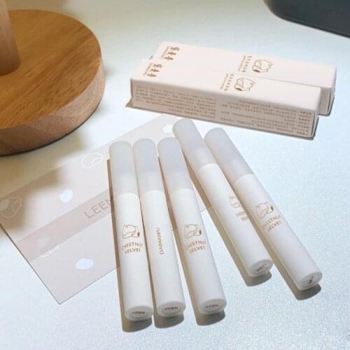 Daimanpu Liquid Lipstick Matte Lip Gloss Cosmetic Lightweight Lip Glaze Long Lasting Lip Tint Waterproof 5 Colors Lips Makeup