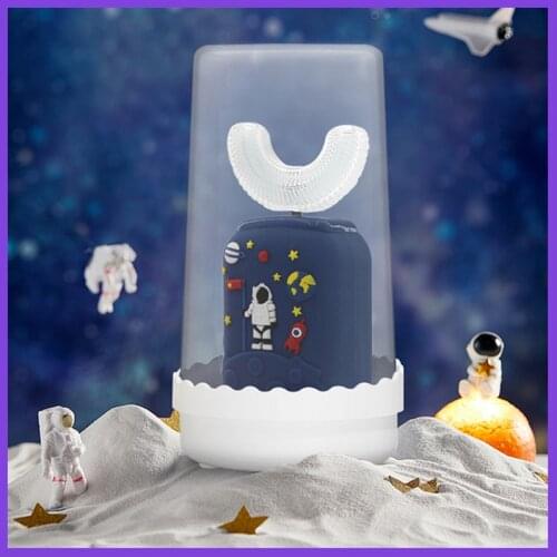 360 Degrees Electric toothbrush for children 5 Modes U-Shaped Sonic Intelligent USB Cartoon Teeth Tooth Brush Childrens Gift