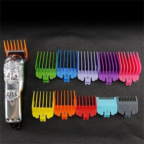 10 Pcs Hair Clipper Limit Comb Guide Limit Comb Trimmer Guards Attachment 1.5-25mm Universal Professional Hair Trimmers Colorful