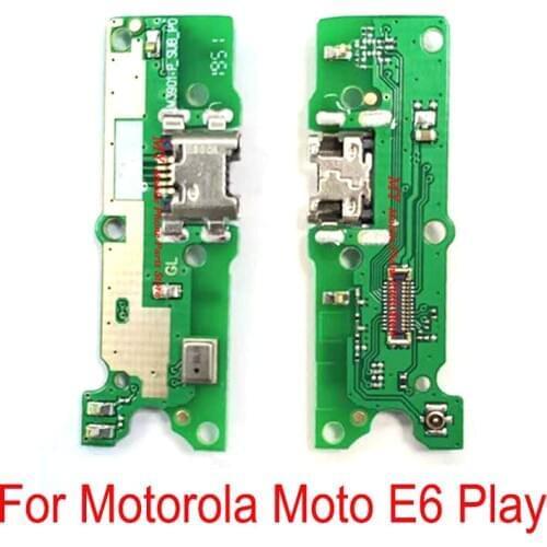10 PCS New Chage USB Charging Port Board Dock Flex Cable Repair Part For Motorola Moto E6 Play E6play USB Charger Board Flex