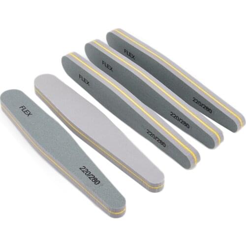 2pcs/lot Professional Nail File Blocks 220/280 Grits Nail Sanding Polishing Buffer Strips Pedicure Manicure Nail Art Tools