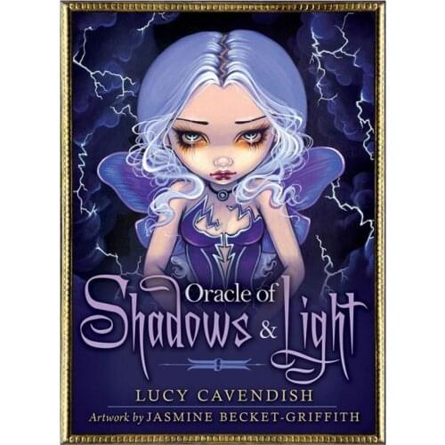 45Pcs Shadow And Light Oracle Cards Mysterious Fate Divination Tarot Cards Deck Board Game With Guidebook For Kids Amusing Games