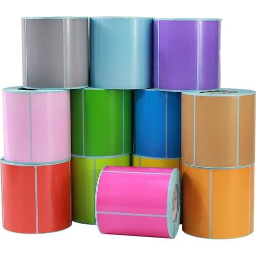 70*40 mm600 PCS label barcode paper label thermal paper roll of colored labels no ribbon printing