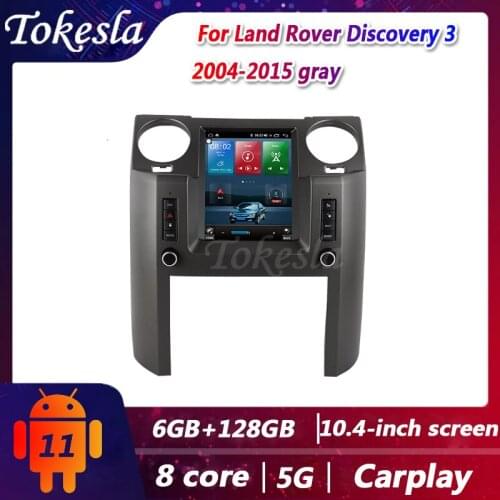 Tokesla Car Radio Telsa Android For Land Rover Discovery 3 Central Multimedia Player Gps Navigation DVD Automotivo 5G 2004-2015