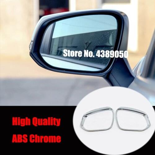 Side Door Rearview Mirror Rain Eyebrow Cover Decorative Cover Car Sticker Styling for Toyota RAV4 2019 2020 ABS Car Accessories
