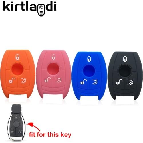 Car Key Case Cover for Mercedes Benz AMG W203 W210 W211 W124 W202 W204 W205 W206 W212 W164 W176 W906 GLC Eshka Holder Keychain
