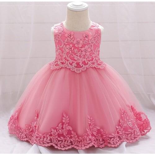 Floral Girl Dress Kids Beading Bow Dresses For Children Clothing Embroidery Wedding Party Princess Evening Vestidos