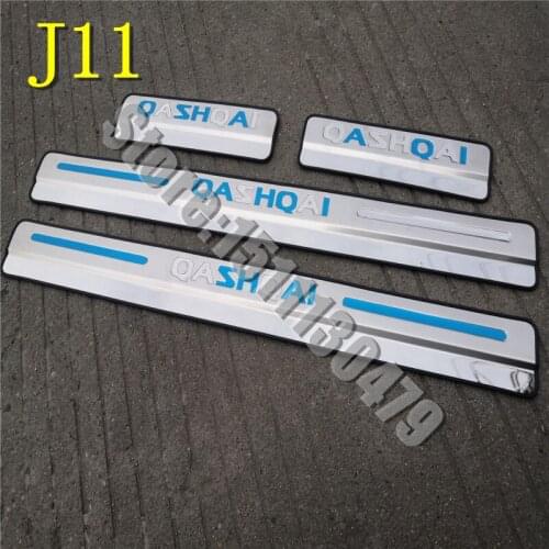For Nissan Qashqai J11 2016 2017 2018 2019 2020 Stainless Steel Mirror Scuff Plate/Door Sill Door Sill Car Accessories