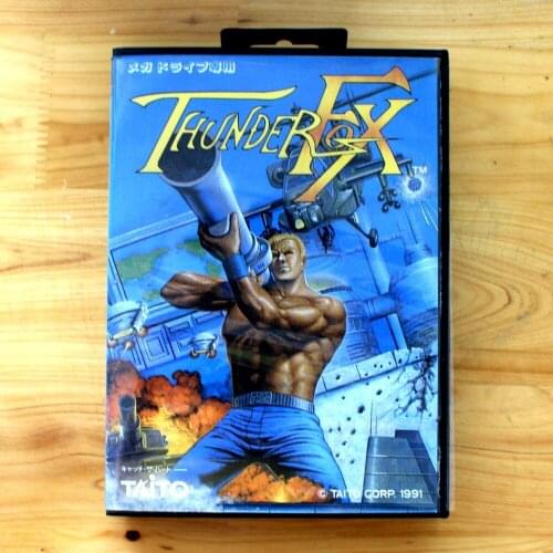 Thunder Fox 16 Bit SEGA MD Game Card With Retail Box For Sega Mega Drive For Genesis