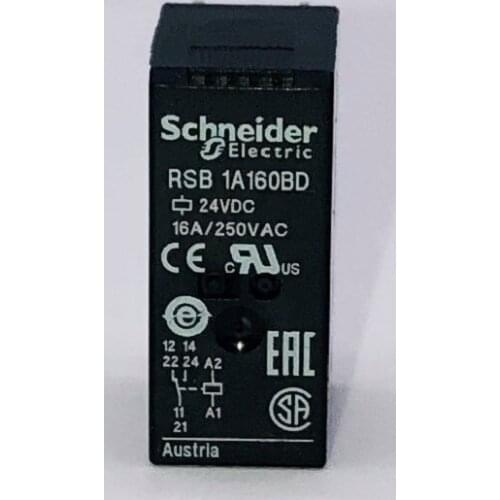 RSB interface relays for standard applications RSB1A160B7 RSB1A160E7 RSB1A160F7 RSB1A160M7 RSB1A160P7 RSB1A160U7