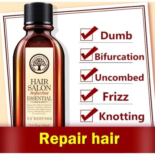 Hot sale Hair Oil Argan Oil 60ml Clean Hair Curly Hair Treatment Hair Care Salon Essential