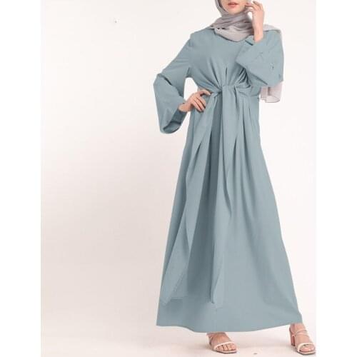 Muslim Kaftan Dresses Eid Mubarak Dubai Abaya Turkey Fashion 2021 Hijab Dress Islam Clothing Maxi Sundress For Women Vestidos