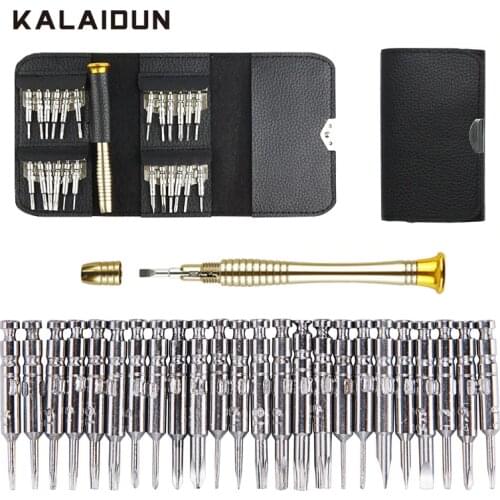 KALAIDUN screwdriver set 25 in 1 tool organizers precision torx screw driver Bits Repair Hand tools Kit for phones Tablet PC