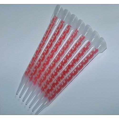 MC08-18 Plastic epoxy resin disposable static mixer nozzle 18 element mixing tip for well-mixing AB Arylic adhesives