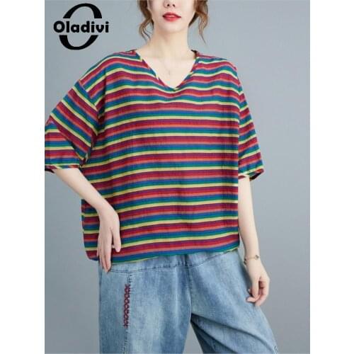 Женские хлопковые футболки Oladivi China At AliExpress