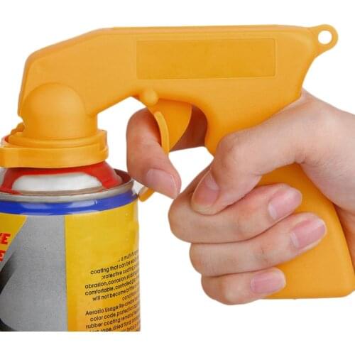 Onever Paint Care Aerosol Spray Gun Handle Spray Paint Aerosol Applicator with Full Grip Trigger Locking Collar Car Care