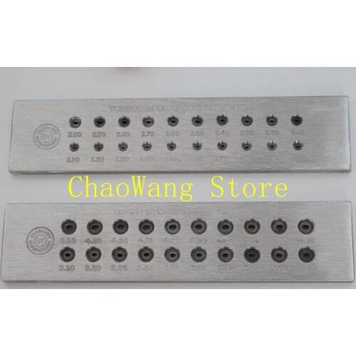 Oval Drawplate Tungsten Carbide Drawplate Jewelry Drawplate