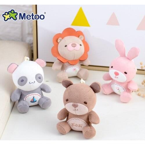 Metoo rabbit mini pendant Angela doll flushing duck plush toy bag plush pendant