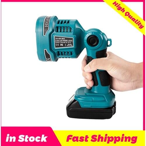 Sale Lanterns 4 Modes Work Light 12W 18V Cordless LED Lamp Flashlight with USB Outdoors Spotlight Light for Makita Battery