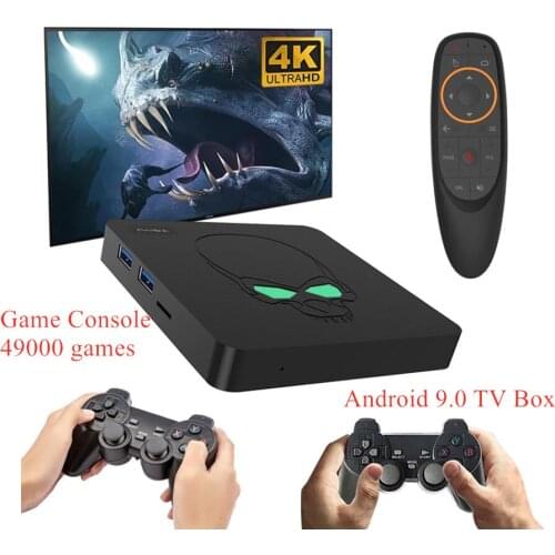 Super Console X King Beelink Retro Game Console S922X Android 9.0 TV Box Wifi 4K Video Game Player For PS1 PSP N64 49000 Games