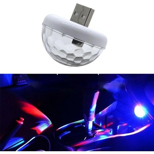 USB Car Light Auto Interior Night Lights Home Decorative USB Ambient Light Mini Colorful Ambient Lamp Night Romantic Lights