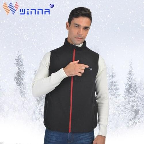 Men Smart heating Vest USB Charge Electric Heated Vest Women Autumn winter Outdoor Flexible Thermal Winter Warm Sleeveless Vest