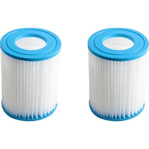 2 Pcs Filter Cartridge Replacement Filter Cartridge for Pool Filter Pump Swimming Pool Pump Filter Cartridge,Blue