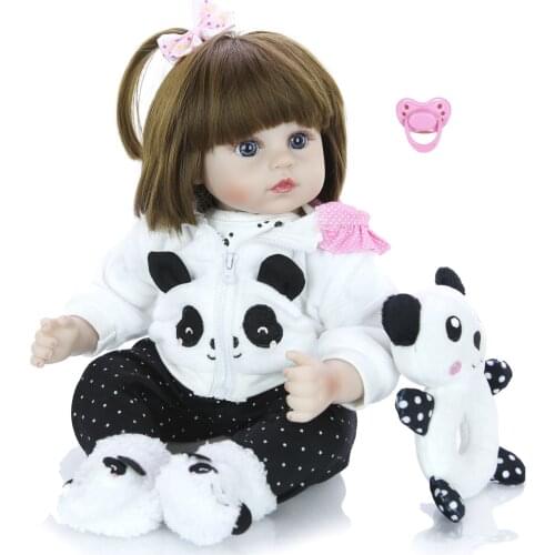 48cm baby reborn toddler silicone dolls Toys 18" Lifelike Vinyl Princess Girl Baby Doll Gift bebes reborn npk doll