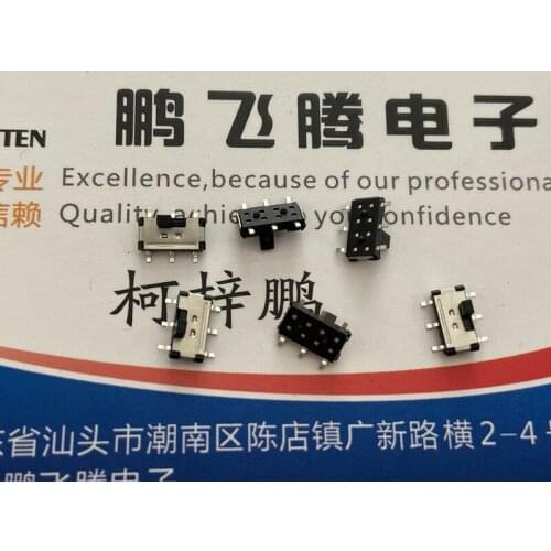 5PCS/lot U.S. E-SWITCH EG1390B toggle switch 6-foot 2-speed vertical double-row patch slide power switch