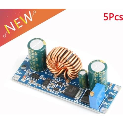 5Pcs DC-DC High Power Adjustable Automatic Step-up&Down Power Supply Module 30W Buck Voltage Regulator 5-30V to 0.5-30V Board