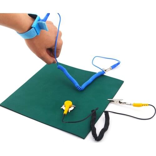 ESD Anti-static desk mat maintenance platform maintainance insulator pad + Ground Wire+ESD wrist serap FOR Notebook PC Repair