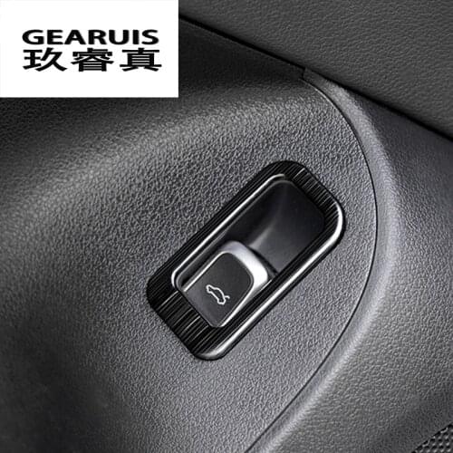 Car styling Trunk Switch Buttons Decoration Cover Sitckers Trim for Audi Q5 2009-2018 Stainless Steel interior Auto accessories