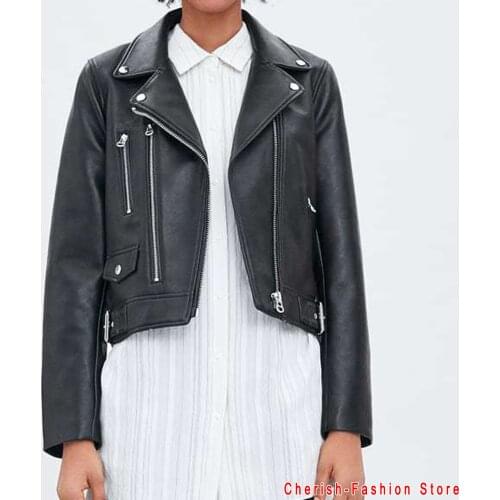Women's Black Jackets Details Basic China