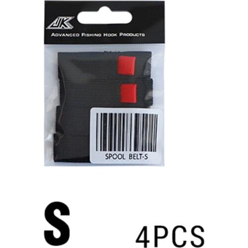 4Pcs/Pack Elastic Fishing Spool Belt Reel Protection Belt Band Spinning Wheel Reel Accessories S/M/L Fishing Tackle Iscas Pesca