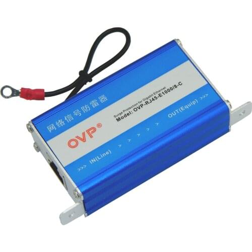 OVP gigabit network lightning arrester / signal lightning arrester industrial protection