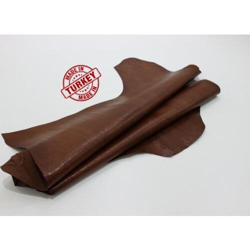 Real Sheep Skin Brown 1 Mm Tanned Leather Ready Made Pieces Craft Products Wallet Bag Clothes Shoe Design Making