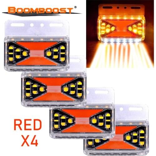 Engineering Plastic 24V 6D Driving Warning Light High-brightness 30LED Waterproof (24pcs always on+6pcs ground light)