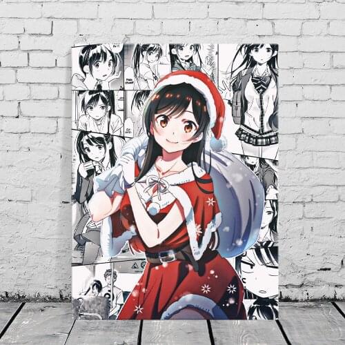 Kanojo okarishimasu Mizuhara Chizuru Anime Canvas Painting Wall Art Posters Prints Pictures Living Room Decoration Home Decor