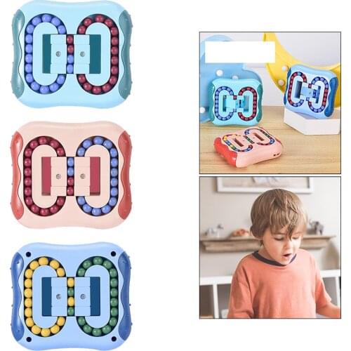 Bean Fingertip Cube for Adults Kids Decompression Educational Toys