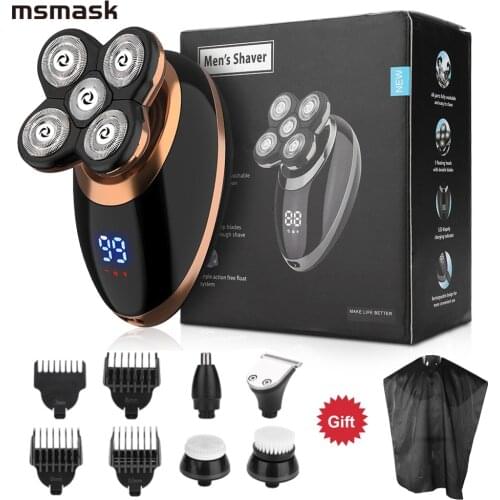 Multifunctional Grooming kit Electric Shaver Wet Dry For Men Electric Razor Rechargeable Bald Head Shaving Machine Beard Trimmer
