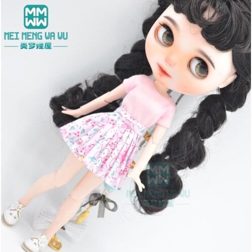 Blyth doll clothes accessories fashion T-shirts, shoes, miniskirts for 28-30cm Azone ob24 ob27 doll