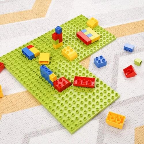 Baseplate Large Particle and Small Bricks Base Plate Building Block Compatible Assembly Bricks Toys For Children